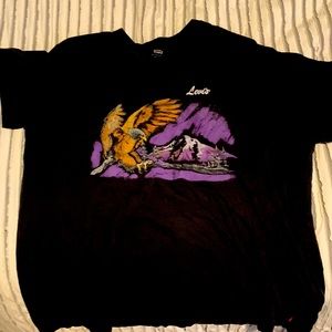 Levi’s large black shirt.